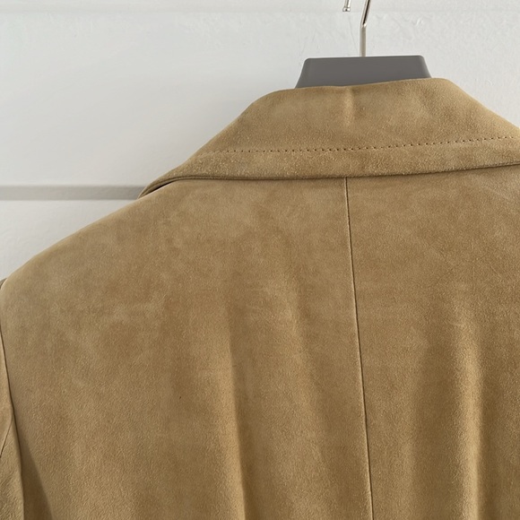 VINTAGE VALENTINO SUEDE TRENCH COAT - Picture 7 of 10